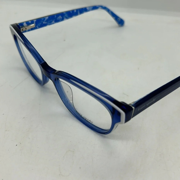 Kate Spade Zelda OJU Eyeglasses Frames RXable Blue/ White. NWT main image 8